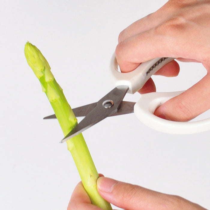 便利小物 コンパクトキッチンバサミ(ホワイト)