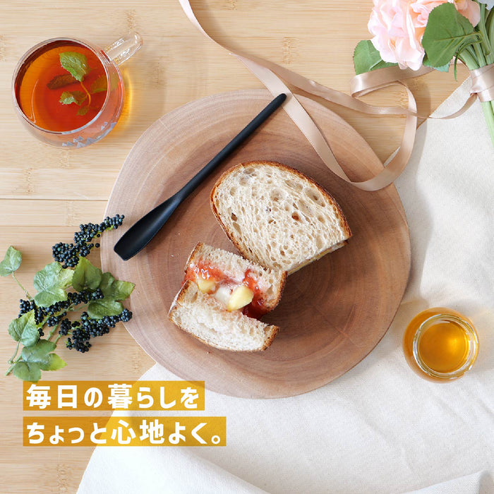 ガジェコン シリコーンはちみつ･ジャムスプーン(BLACK)