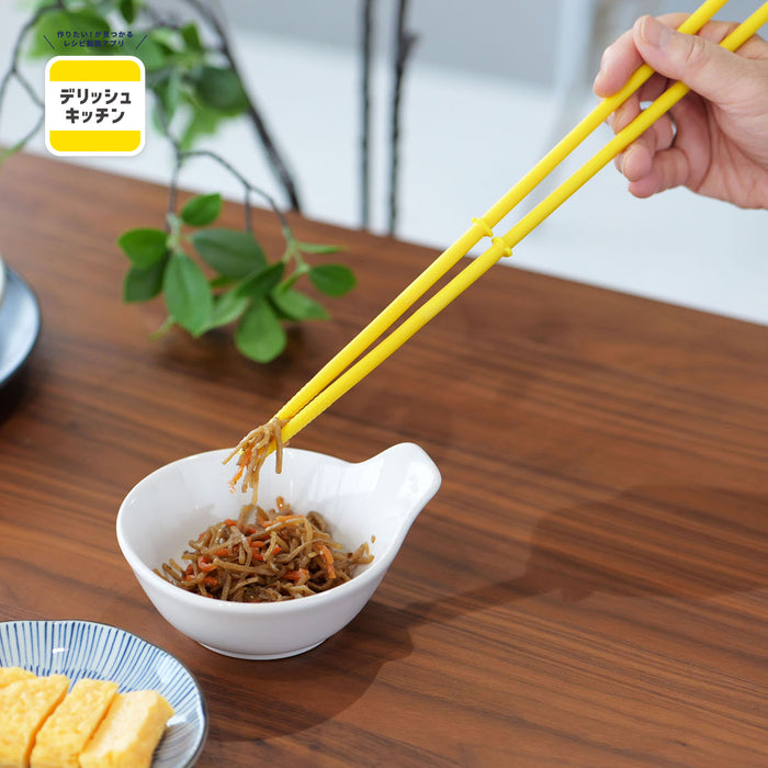 デリッシュキッチン 先が付かないシリコーン菜箸33cm(YE)