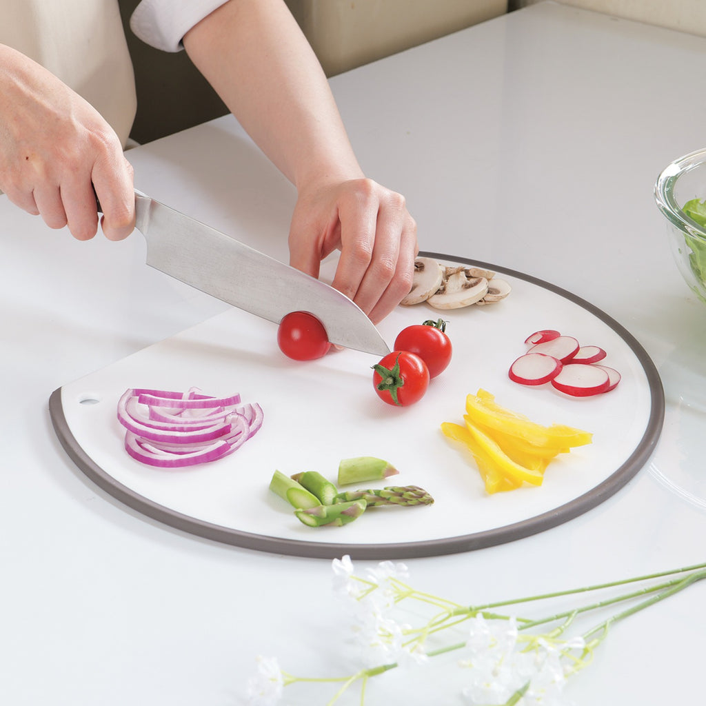 Simple Use D型まな板 350×290 (抗菌・食洗機対応) — PEARL LIFE 公式