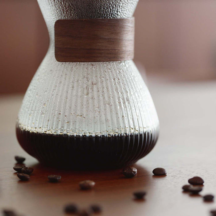 PYREX  コーヒーサーバー400mlブラウン ステンレスフィルター付き