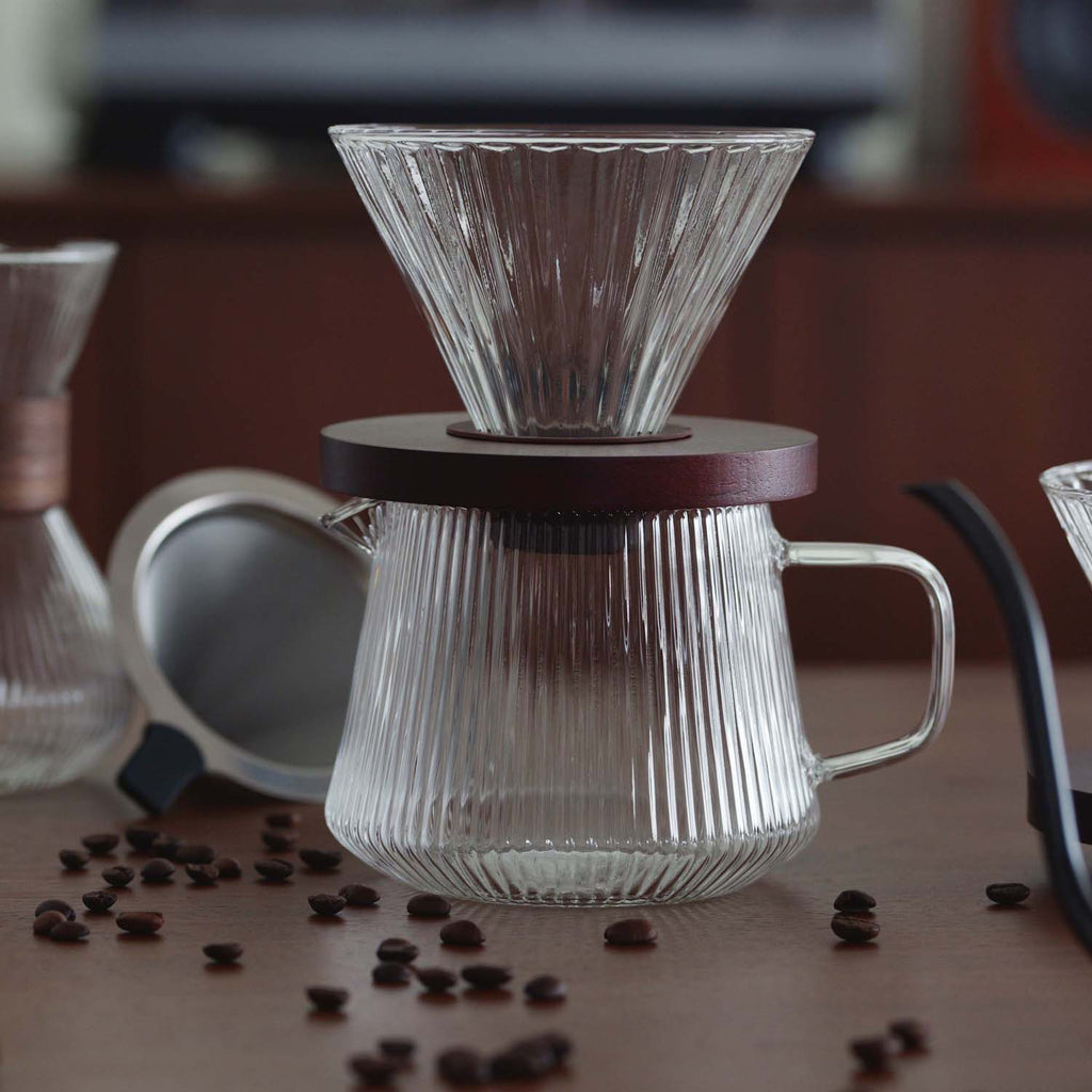 備前焼き　陶器製ポットとフィルターセット 備前緋襷コーヒーカップ 皿（ソーサー）セット 備前 備前焼 松本勝哉