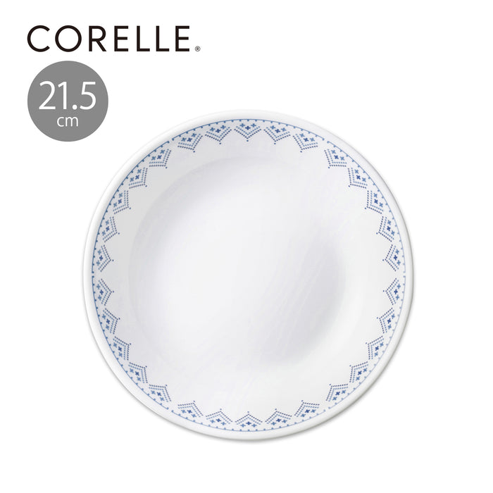 コレールパッチワーク深皿21.5cmJ420-PTW【お得な5枚セット有り】