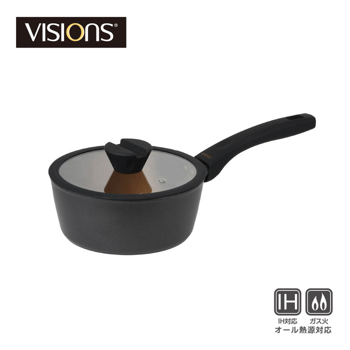 VISIONS GOLD Coating IH対応ソースパン18cm Black