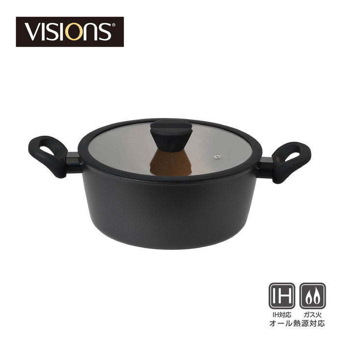 VISIONS GOLD Coating IH対応シチューポット24cm Black