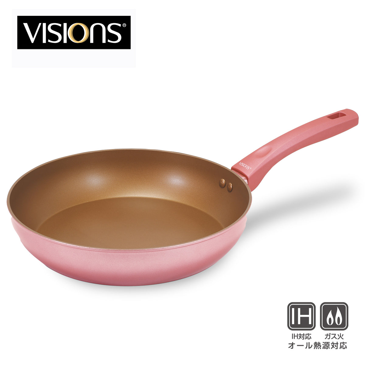 VISIONS GOLD Coating IH対応フライパン28cm PINK — PEARL LIFE 公式