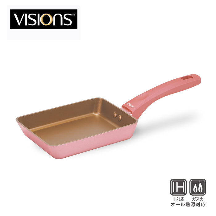 VISIONS GOLD Coating IH対応エッグパン13×18cm PINK