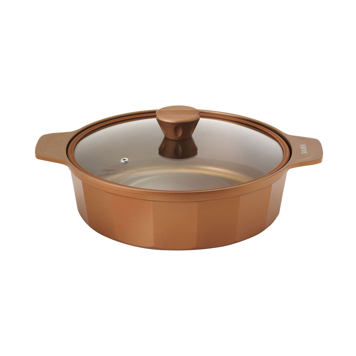 赤い鍋 金色内側 ステンレス底 VISIONS GOLD Coating IH対応卓上鍋28cm — PEARL LIFE 公式オンライン