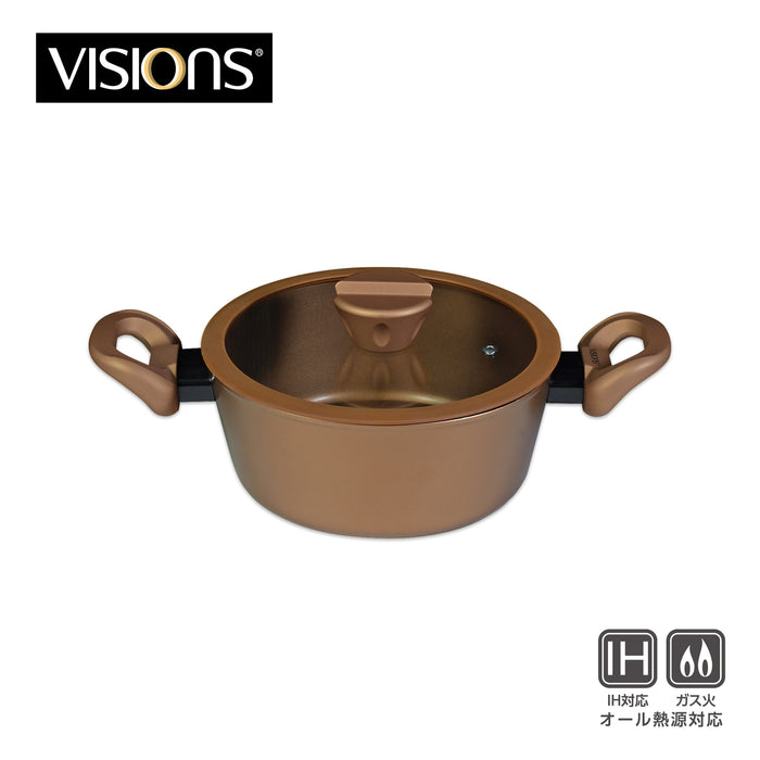 VISIONS GOLD Coating IH対応シチューポット20cm
