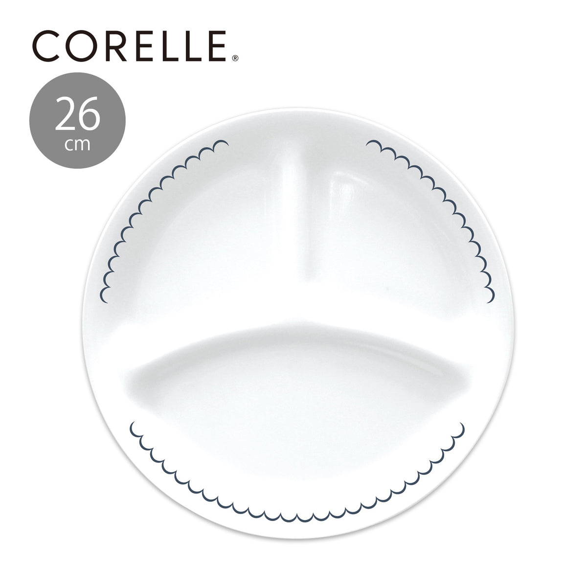 コレールカスピアンレースランチ皿(大)26cmJ310-CPL【お得な5枚セット