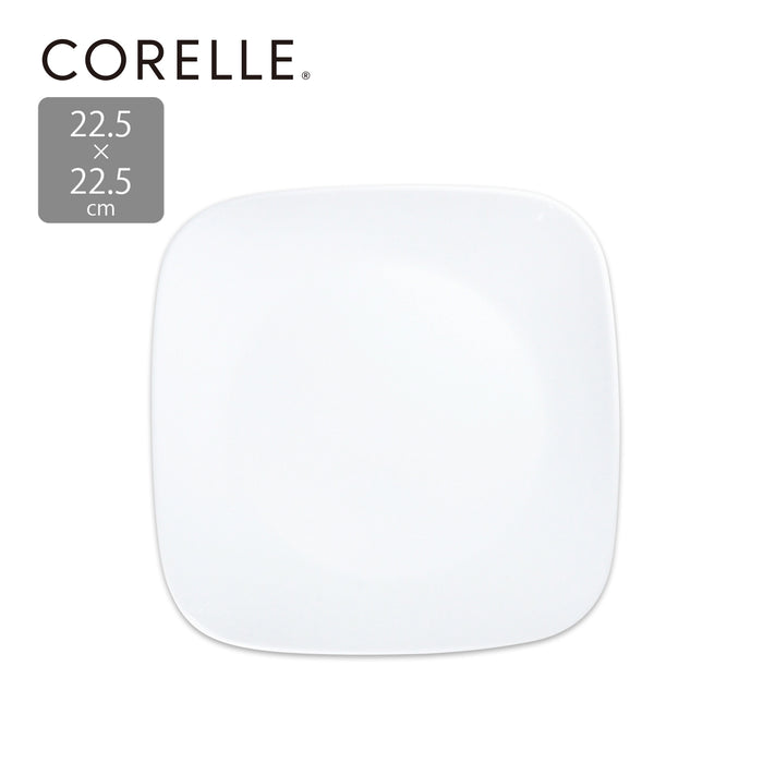 コレールウインターフロストホワイトスクエア中皿22.5cm×22.5cmJ2211-N1【お得な5枚セット有り】
