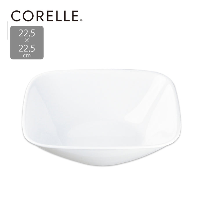 コレールウインターフロストホワイトスクエア大ボウル22.5cm×22.5cmJ2348-N【お得な5枚セット有り】