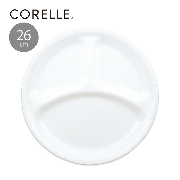 コレールウインターフロストホワイトランチ皿(大)26cmJ310-N【お得な5枚セット有り】