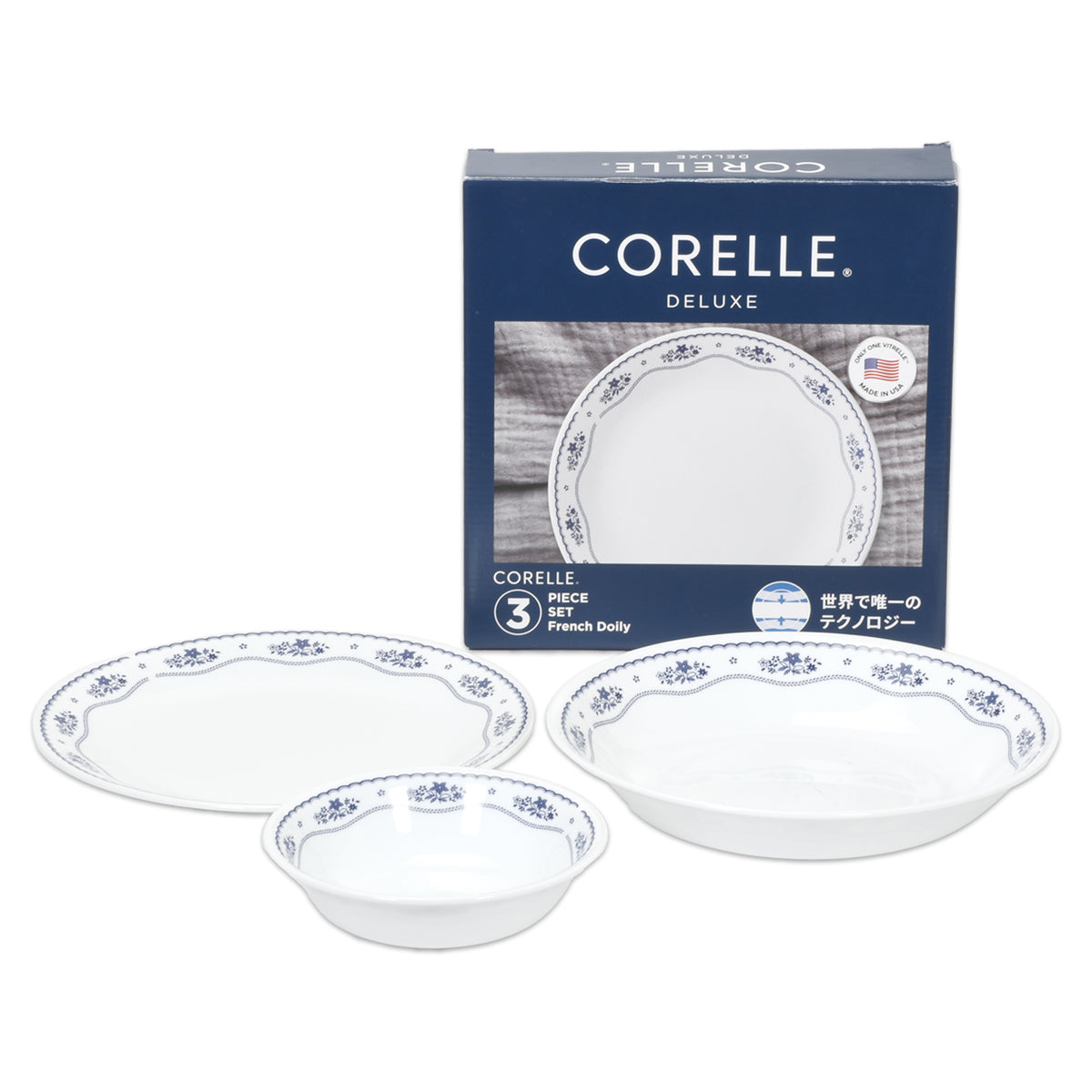 コレール CORELLE ハーブカントリー 42枚　まとめ売り コレールデラックスフレンチドイリー3pcsセット【ギフトに最適