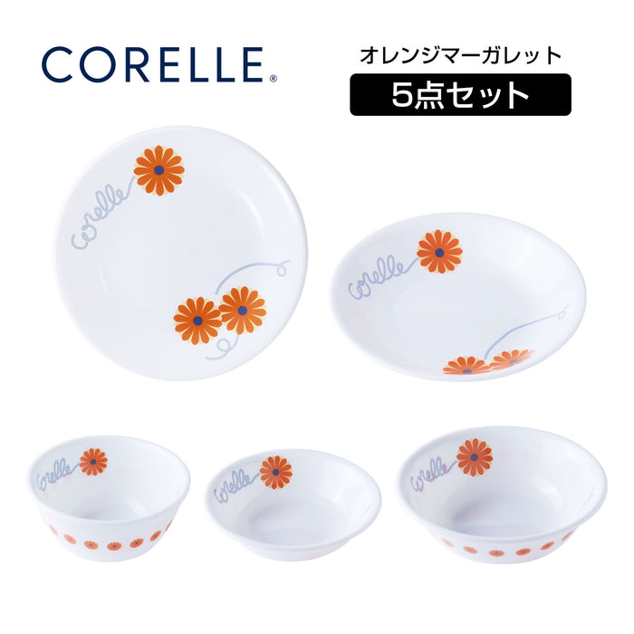 コレールデイリーオレンジマーガレット5PCS5-ORM-JP【ギフトに最適】