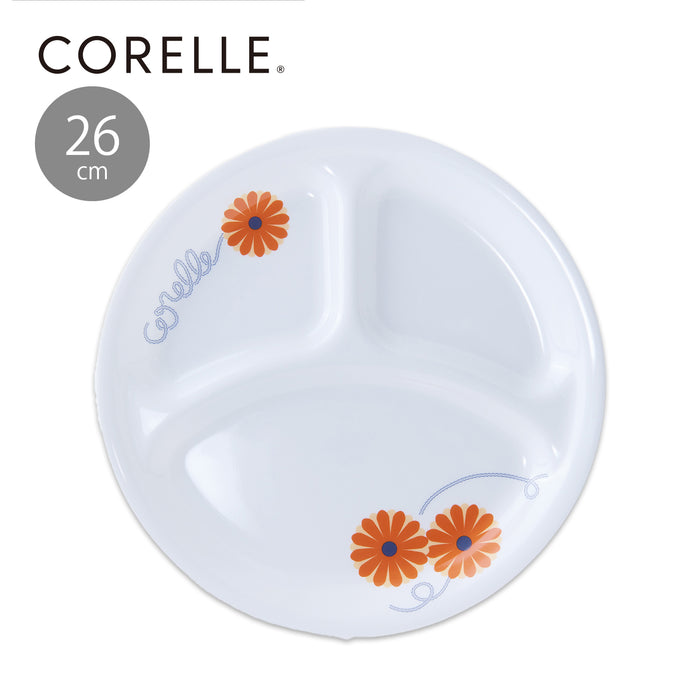 コレールオレンジマーガレットランチ皿大26cmJ310-ORM【お得な5枚セット有り】