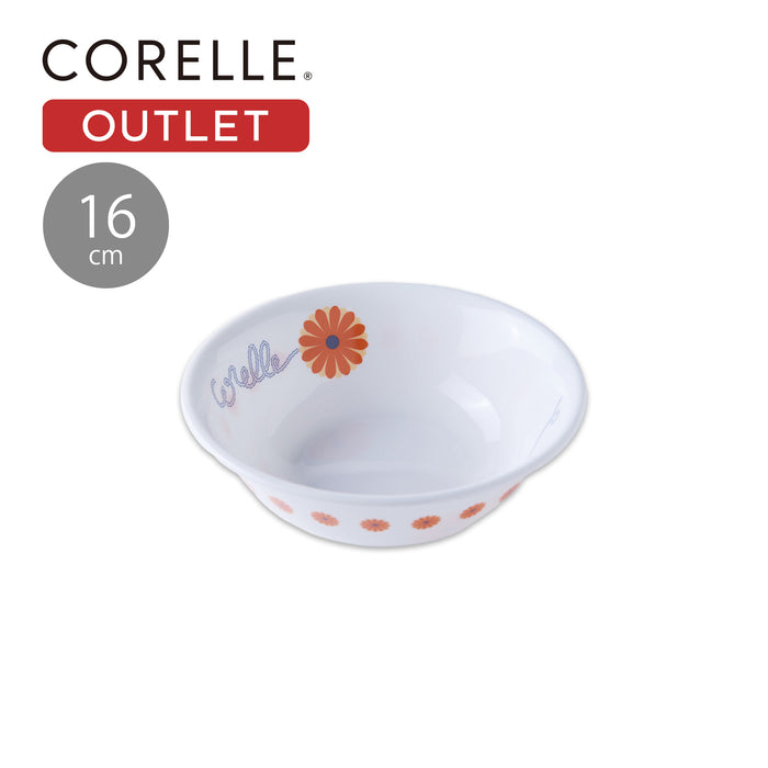 コレールオレンジマーガレット中ボウル16cmJ418-ORM【アウトレット】【お得な5枚セット有り】