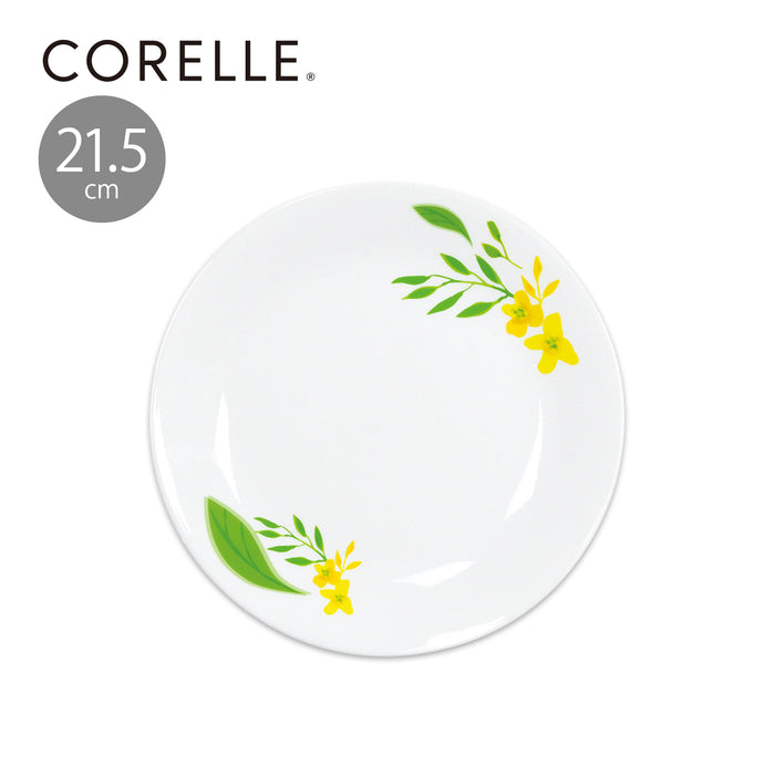コレールノーブルイエロー中皿21.5cmJ108-NBY【お得な5枚セット有り】