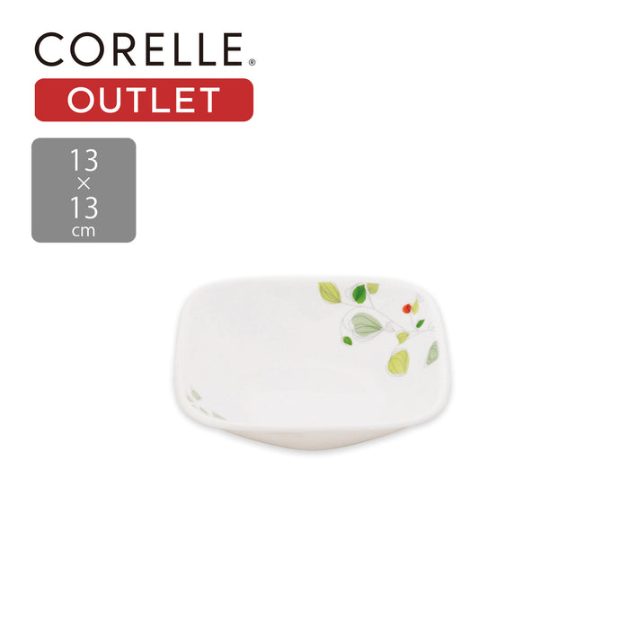 コレールグリーンブリーズスクエア小ボウル13cm×13cmJ2310-GB【アウトレット】【お得な5枚セット有り】