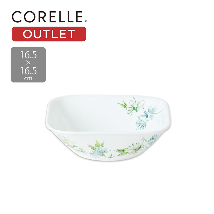 コレールフェアリーフローラスクエア中ボウル16.5cm×16.5cmJ2323-FFA【アウトレット】【お得な5枚セット有り】
