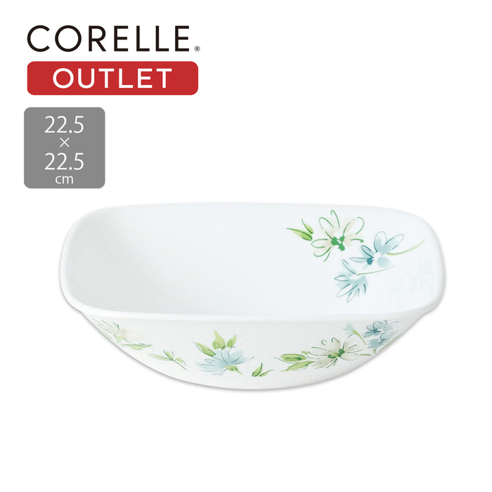 コレールフェアリーフローラスクエア大ボウル22.5cm×22.5cmJ2348-FFA【アウトレット】【お得な5枚セット有り】