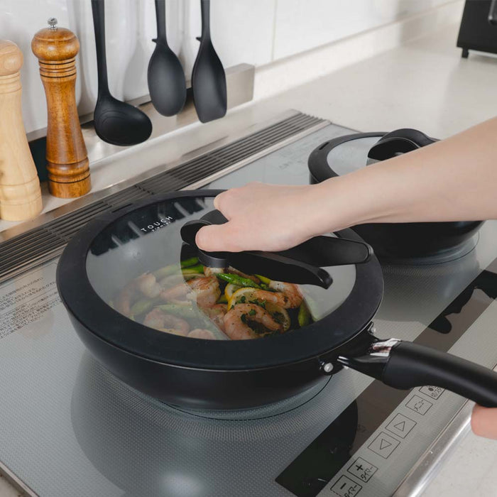 TOUCH premier Edition バタフライガラス蓋26cm ブラック