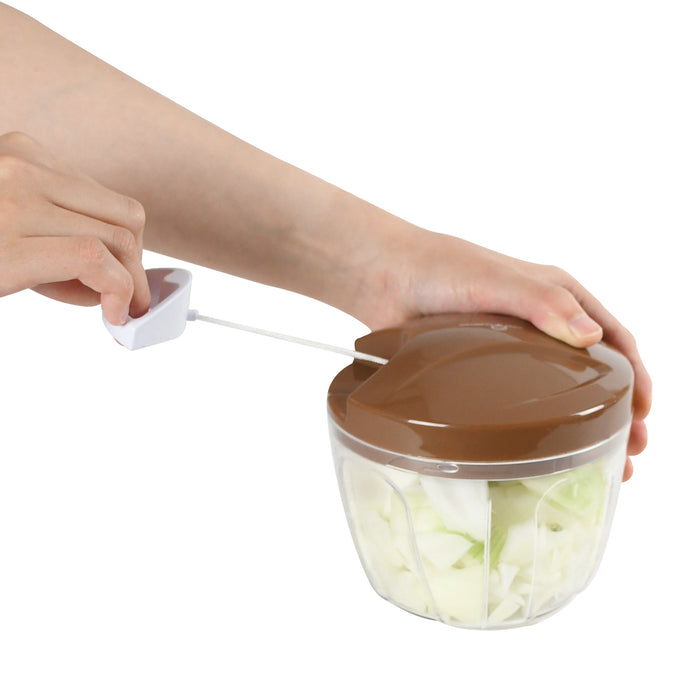 印度カリー子おすすめ BIGみじん切りチョッパー(ブラウン)