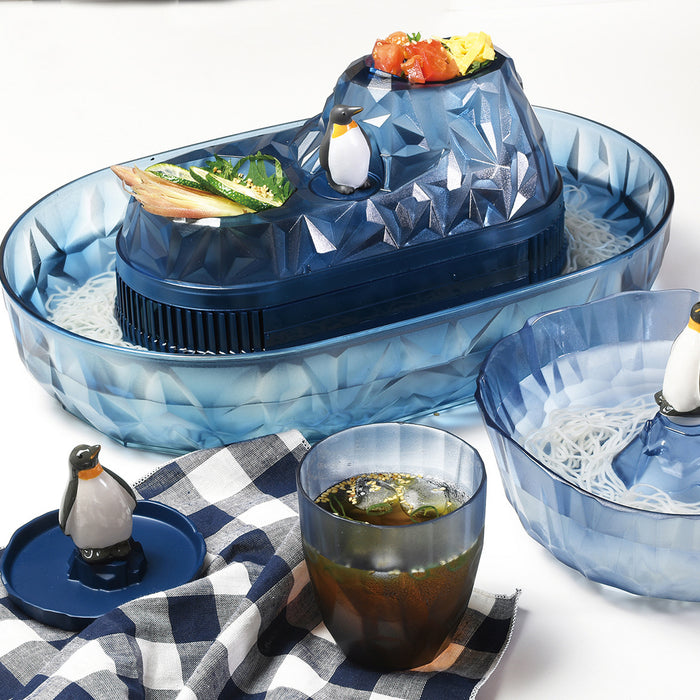 ペンギン　流しそうめん器＋猪口2個セット