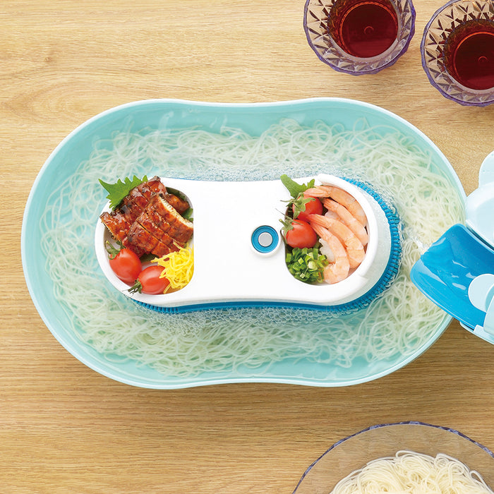 【アウトレット】流麺 ツイストスライダーそうめん流し器720(ミントブルー)