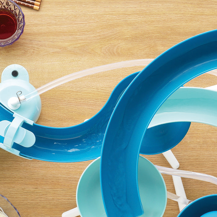 【アウトレット】流麺 ツイストスライダーそうめん流し器720(ミントブルー)