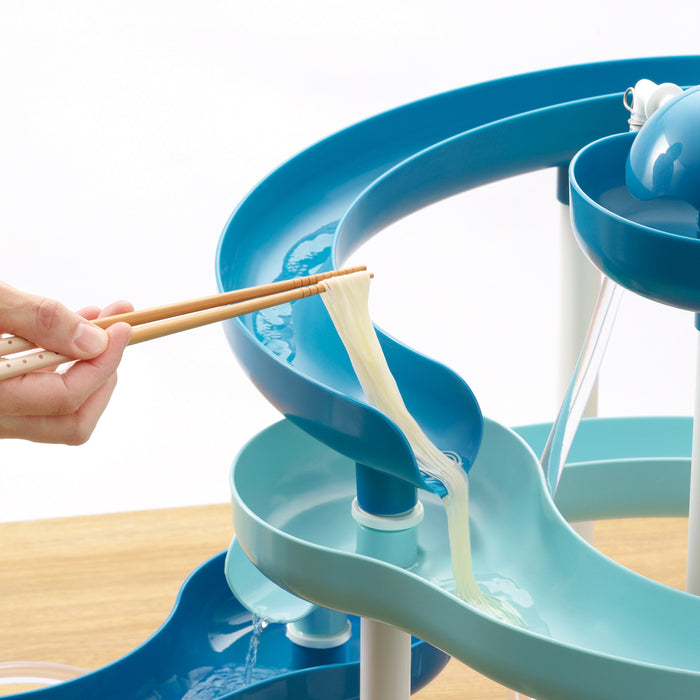 【アウトレット】流麺 ツイストスライダーそうめん流し器720(ミントブルー)