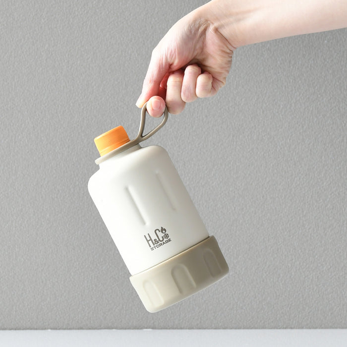 H&Cストレージ ペットボトルカバー345･500ml兼用(ラテ)