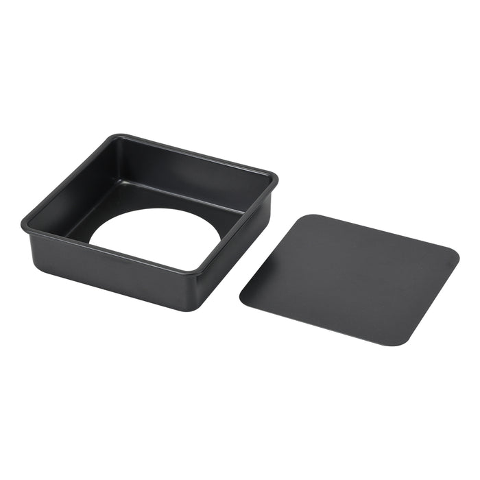 メイキングスイーツ シリコーン加工スクエアケーキ焼型15cm(底取れ式)
