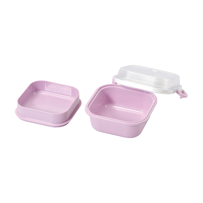 ホームレーベル ランチボックス正方形(オーキッド)