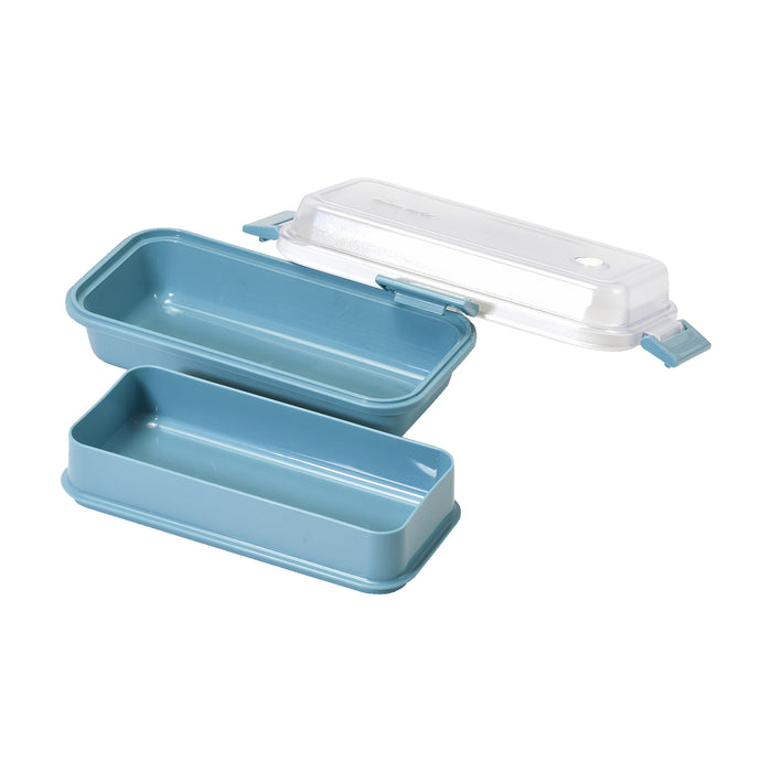 ホームレーベル ランチボックス長方形(ナイルブルー)