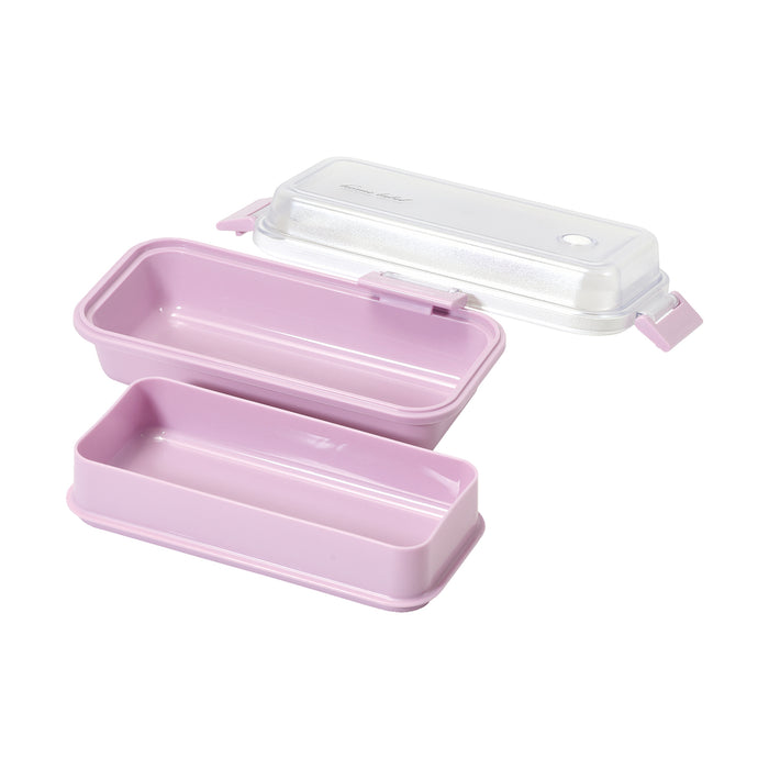 ホームレーベル ランチボックス長方形(オーキッド)