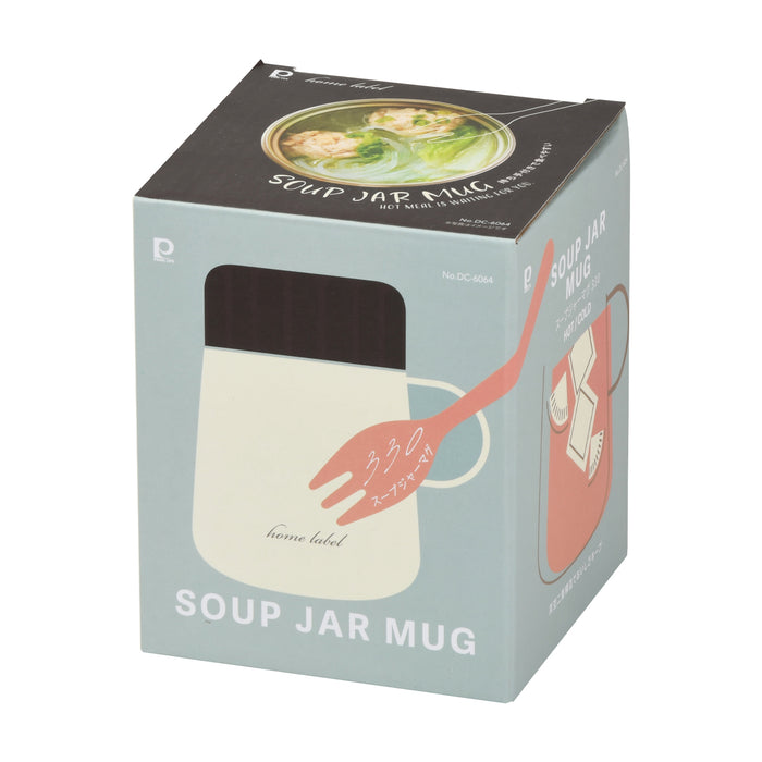 ホームレーベル スープジャーマグ330(ホワイト)