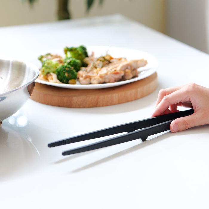 TOUCH st 先が付かないシリコーン菜箸トング28(BLACK)