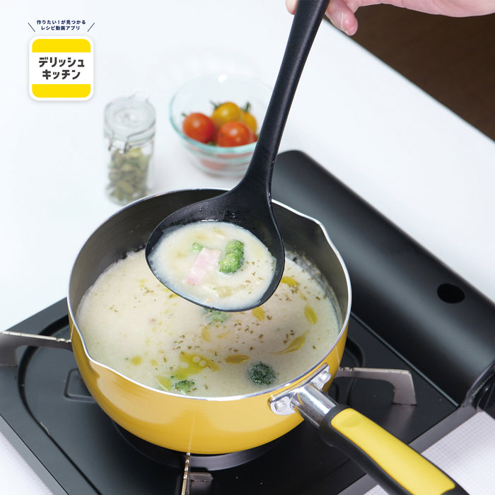 デリッシュキッチン シリコーンお玉＜大＞(BK)