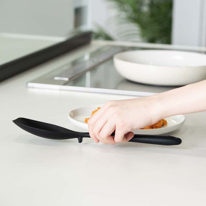 TOUCH st シリコーンマルチ料理スプーン ワイド(BLACK)