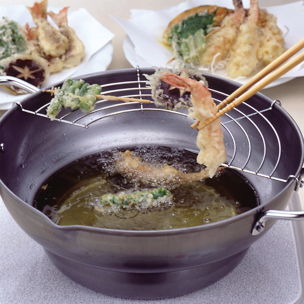 食三昧 鉄製段付天ぷら鍋28cm（アミ付） — PEARL LIFE 公式オンライン