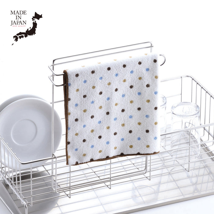 メイドインジャパン 18-8ステンレス製ふきん掛け