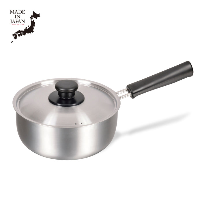 メイドインジャパン ステンレス製片手鍋18cm