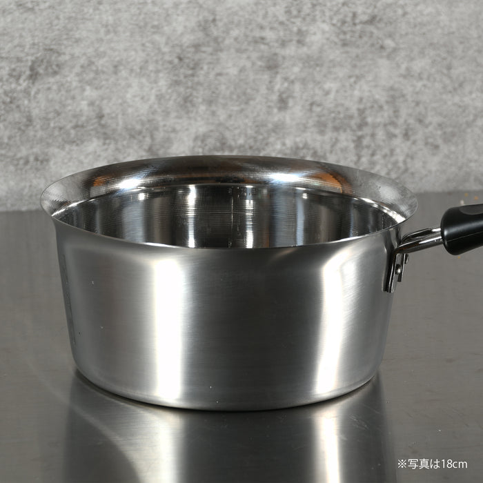 メイドインジャパン ステンレス製注ぎやすい行平鍋20cm