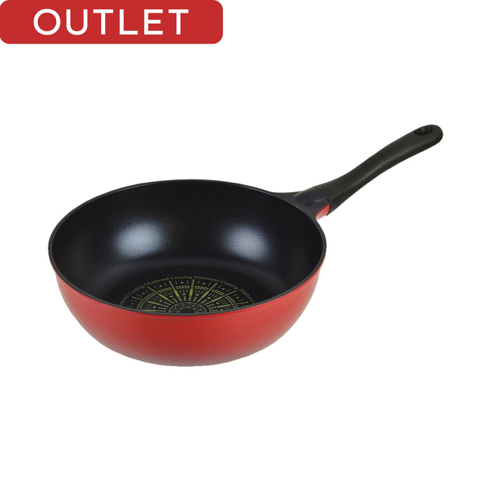 【アウトレット】超軽いダイヤモンドコート いため鍋28cm