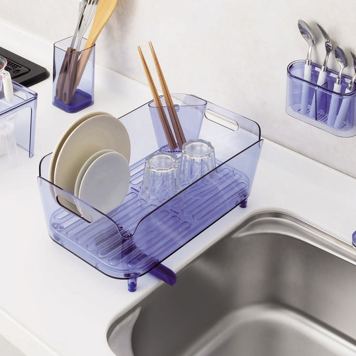 【アウトレット】アクリア 水切りバスケット(ブルー)