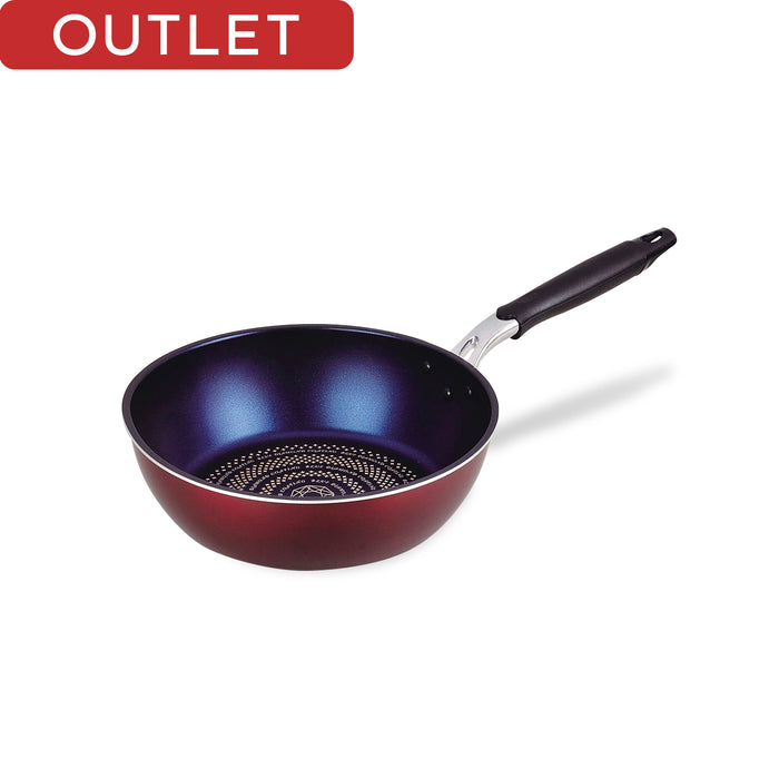 【アウトレット】ライズ ブルーダイヤモンドコートIH対応深型フライパン24cm