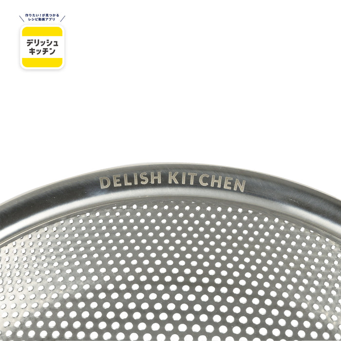 デリッシュキッチン ステンレス製パンチボール型ザル15cm