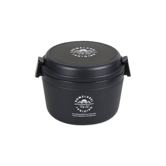 ホームレーベル どんぶりランチジャー770(ブラック)