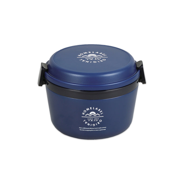 ホームレーベル どんぶりランチジャー770(ネイビー)